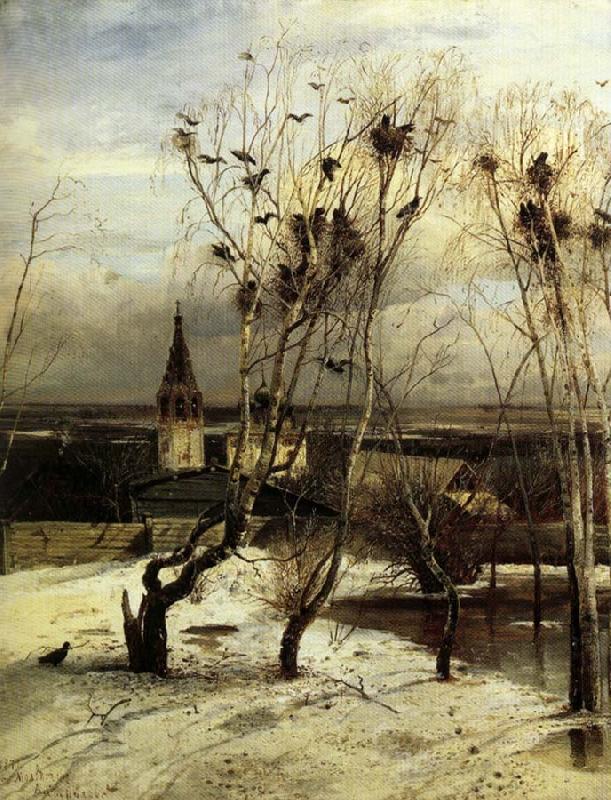 Aleksei Savrasov The Crows are Back oil painting picture